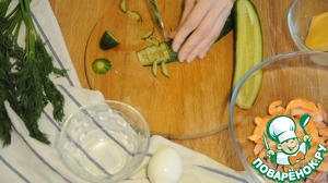 Салат с ветчиной и креветками - пошаговый рецепт с фото на Повар.ру