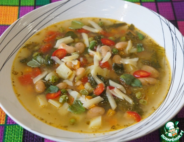 Рецепт: Умбрийский овощной суп