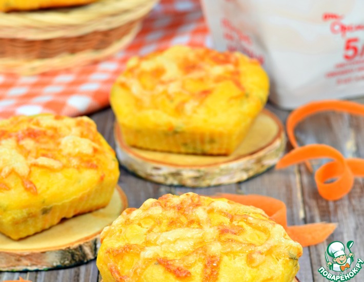 Рецепт: Булочки морковные на кефире