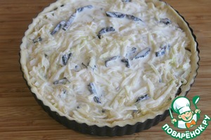 Открытый пирог с капустой Необычный Молоко Открытый пирог с капустой Необычный Молоко