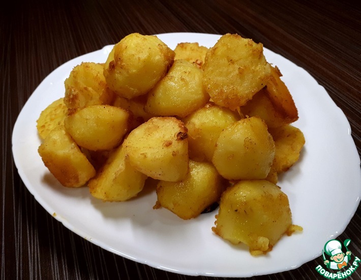 Молодой картофель с паприкой и чесноком, рецепт с фото