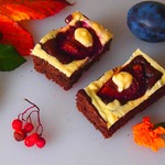 Сливовый пирог Квадратики