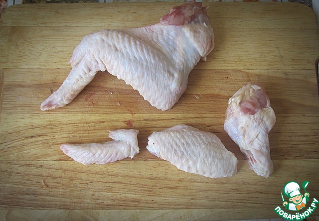 Куриные крылышки "Парадные" – кулинарный рецепт