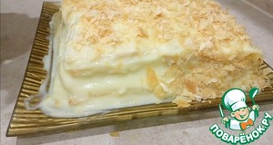 Слоеный торт "Наполеон" с заварным кремом – кулинарный рецепт