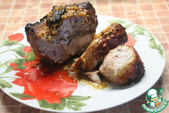 Свиная лопатка в рукаве по рецепту Галка41 https://www.povarenok.ru/recipes/show/70201/