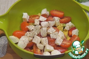 Овощной салат с соусом «Наршараб»