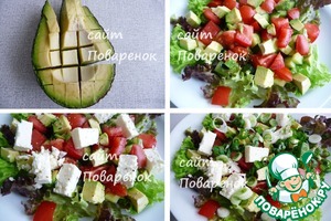 Салат с авокадо, помидорами и фетой - пошаговый рецепт с фото на Повар.ру