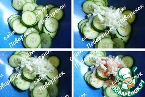 Корейский салат из огурцов с луком — рецепт с фото пошагово