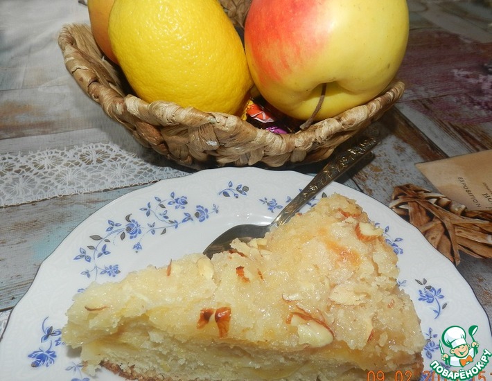 Рецепт: Яблочный пирог со штрейзелем