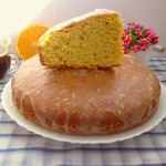 Цитрусовый пирог с кукурузной мукой