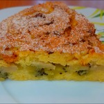 Пшенная запеканка с бананом и киви