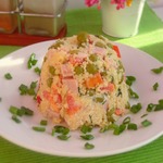 Салат с кус-кусом и ветчиной