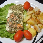 Форель, запеченная с травами