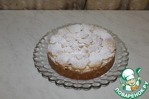 Яблочный пирог в нежном сметанном креме, пошаговый рецепт на 2947 ккал, фото, ингредиенты - Liza Oliver