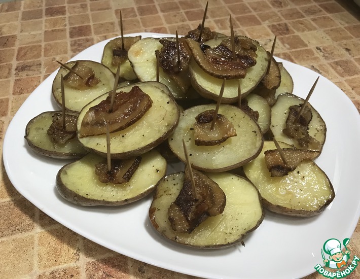 Рецепт: Запеченный картофель Кораблики