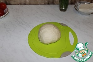 Открытый пирог с курицей и овощами