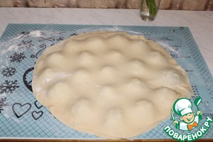 Открытый пирог с курицей и овощами