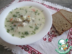 Сливочный суп с горбушей и рисом рецепт с фото, как приготовить на Webspoon.ru