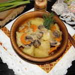 Грибы с картофелем в сметанном соусе