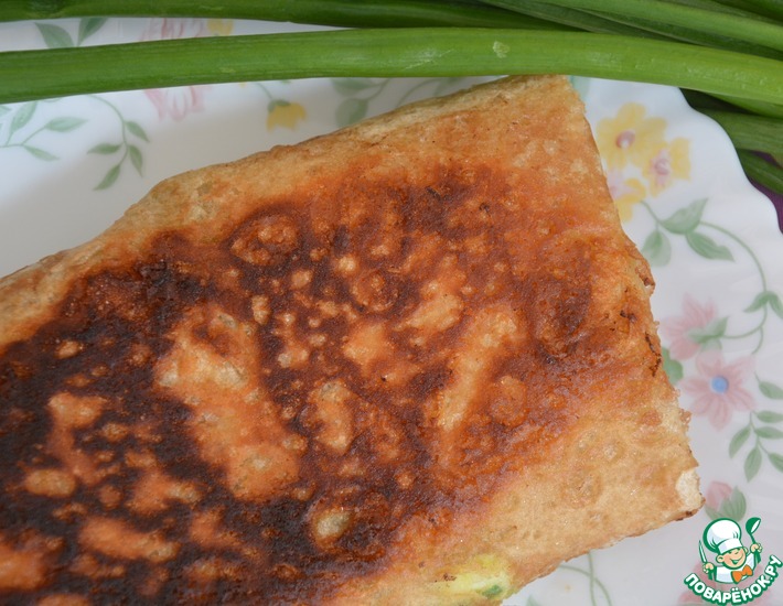 Рецепт: Пирожки из лаваша с зеленым луком