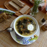 Гречневый суп с морской капустой