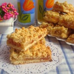 Постное кокосовое печенье с джемом