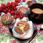 Кексы двухцветные