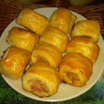 Слойки с мясной начинкой