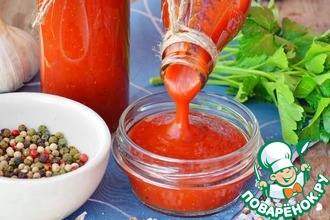 Рецепт: Домашний кетчуп из томатной пасты