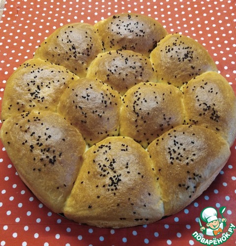 Булочки "Утренние» по рецепту Аллочки черемшинка https://www.povarenok.ru/recipes/show/157088/