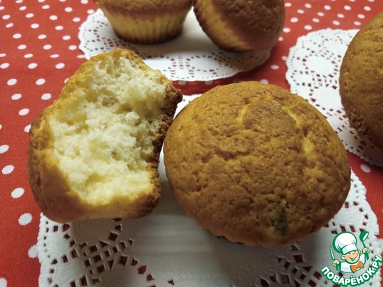 Кексы на вишневом йогурте по рецепту Танюши mtata https://www.povarenok.ru/recipes/show/154735/