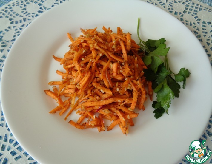 Рецепт: Пряный морковный салат