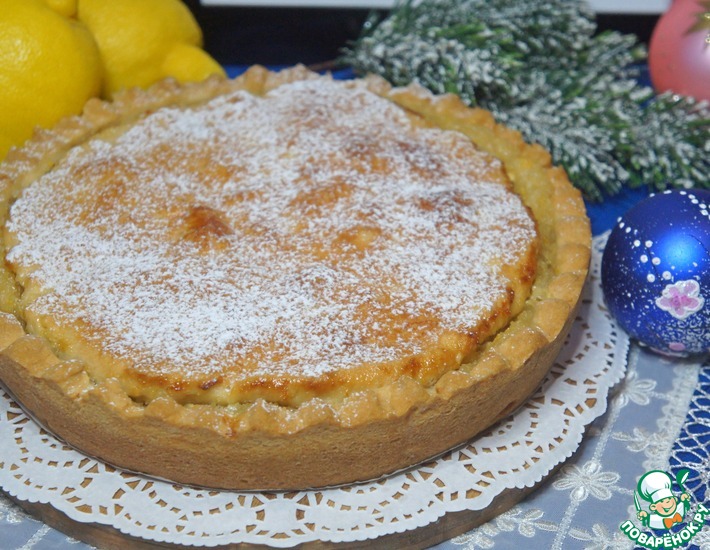 Рецепт: Нежный лимонный пирог