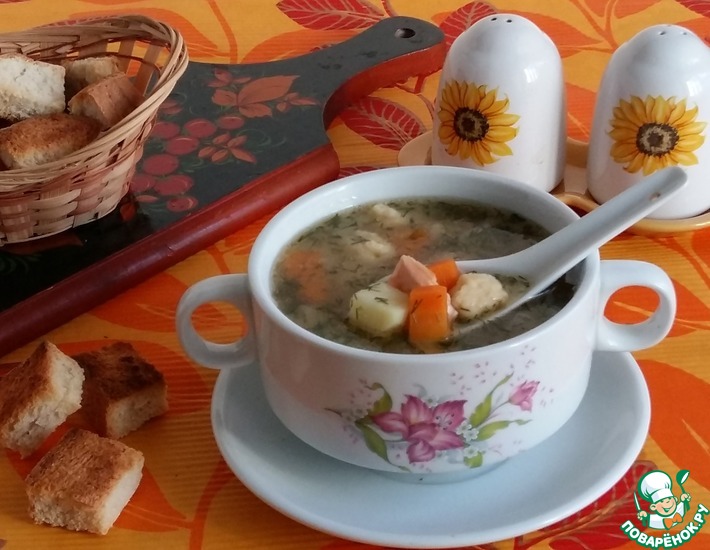 Рецепт: Суп с нежнейшими клецками