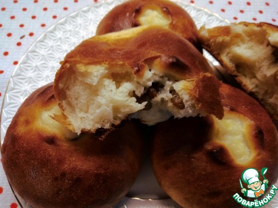 Дрожжевые булочки с творогом и сухофруктами по рецепту Танюши mtata