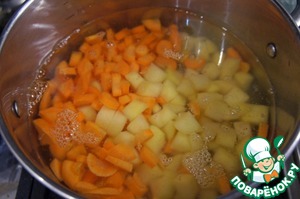 Постный суп из тыквы - рецепт с фото
