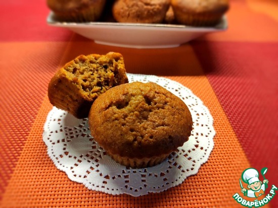 Маффины из тыквы с грецкими орехами по рецепту Светочки мисс