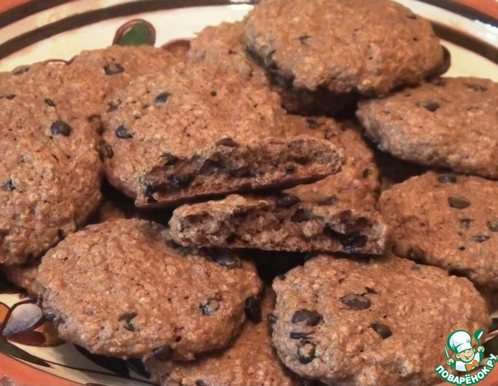 Рецепт: Печенье из четырех злаков с шоколадом