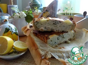 Киш с цветной капустой и семгой, пошаговый рецепт с фото