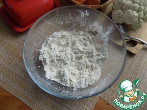 Киш с цветной капустой и семгой, пошаговый рецепт с фото