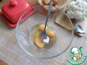 Киш с цветной капустой и семгой, пошаговый рецепт с фото