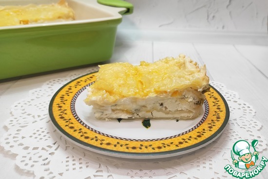 Слоеный пирог с брынзой по мотивам пирога "Фатаер"