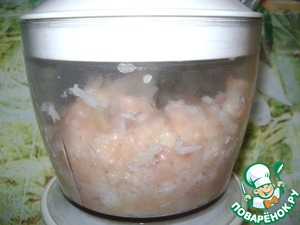 "Пицца" с грибами из куриного филе