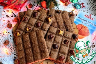 Рецепт: Песочное печенье Шоколадка