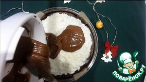 Шоколадно-кокосовый пирог, рецепт с фото.