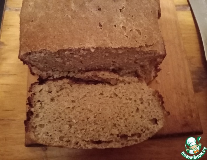 Рецепт: Домашний хлеб из цельнозерновой муки