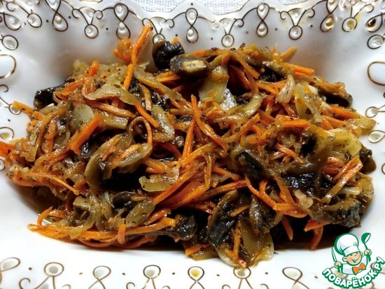 Маринованные шампиньоны с морковью по рецепту Любаши Vishnja