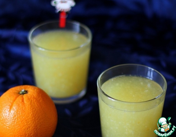 Рецепт: Апельсиновый кисель