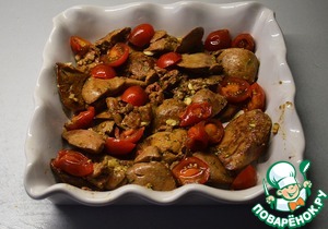 Куриная печень по-итальянски, пошаговый рецепт, фото, ингредиенты - MariaBurnaza