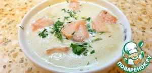 Рыбный крем-суп с пореем 